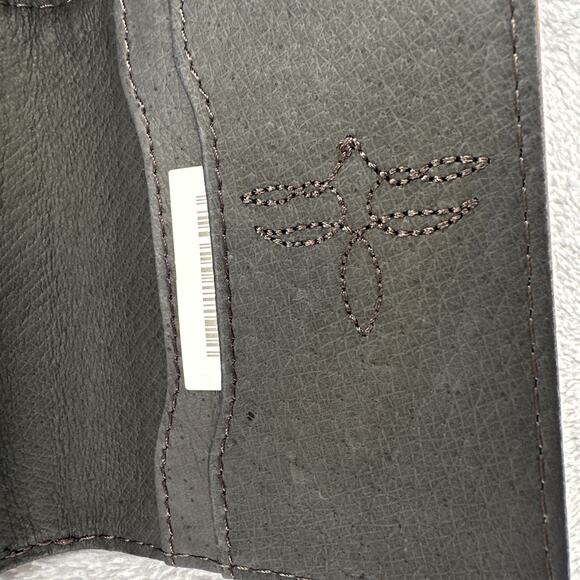 Justin Wallet Card Wallet With Gusset Genuine Leather RFID Logo Embossed Unisex - Picture 4 of 10